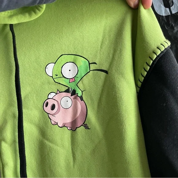 NWT Invader Zim GIR cosplay hoodie jacket top  XL - Picture 8 of 8